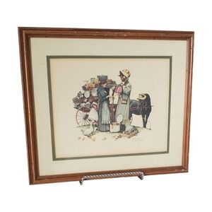 Norman Rockwell "The Peddler and his Wares"  Framed 3 Dimensional Picture